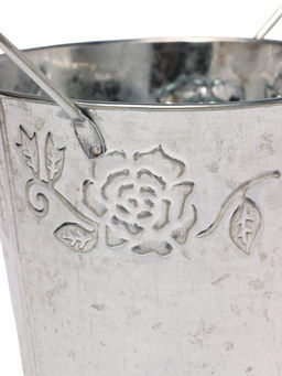 Кашпо с деревянными ручками Ведёрко Альва, 900 мл, металл - Take it easy фото 4