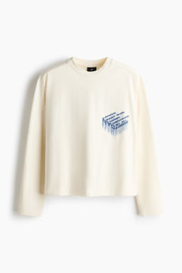 Camiseta estampada de punto Oversized Fit