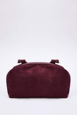 Bordo Suet M?knat?s Kapmal? Ayarlanabilir Ask?l? Mini Boy Kad?n Omuz Cantas? TAKSS26OC00043 - Trendyolmilla фото 3