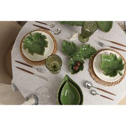 Салатник Доляна «Лист», 170 мл, 18×10.5 см, зелёный