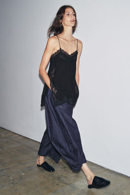 ZW COLLECTION LACE CAMISOLE TOP - Zara фото 11