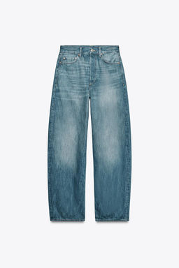 JEANS ZW COLLECTION RELAXED MID-WAIST - Zara фото 7