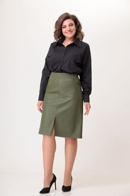 Блуза Swallow 803.2 черный+серебряный узор фото 48