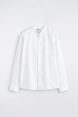 CAMISA DE ALGOD?N CON CUELLO MAO
