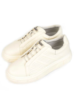 05-PDL256-2 LT. BEIGE Кроссовки женские (натуральная кожа)