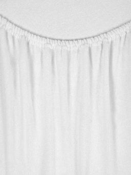 Простыня на резинке Махра - Молоко 180х200х20