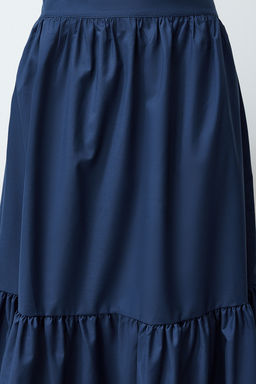 TRENDYOLMILLA Indigo Klos Pamuklu Maxi Boy Dokuma Etek TWOSS24ET00059  фото 6