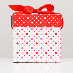 Цена за 12 шт. Коробка Самосборная В крапинку Красная, 10х10х10 см - Simaland фото 2