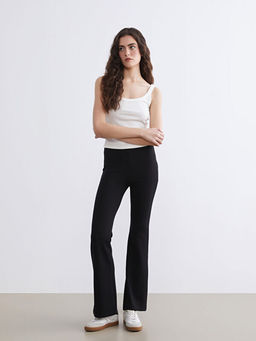 Beli Lastikli ?spanyol Pa?a Kad?n Tayt Pantolon