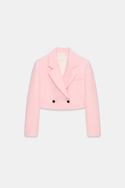 BLAZER CORTA HOMBRERAS / Rosa - Zara фото 2