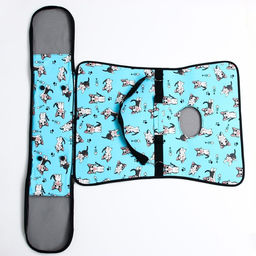 Сумка-переноска каркасная Играющие котики, размер L, 53 х 21 х 29 см, голубая - Пижон фото 7