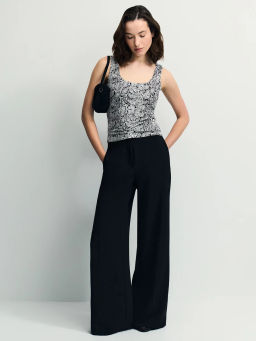 Базовый топ с широкими бретелями и принтом / Zarina