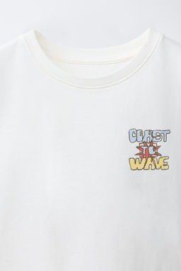 CAMISETA ESTAMPADO / Blanco - Zara фото 3