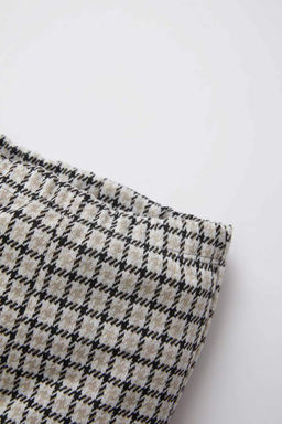 Расклешенные брюки в клетку для маленьких девочек - Defacto фото 2