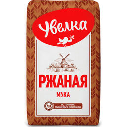 У Мука ржаная хлебопекарная обдирная 2 кг