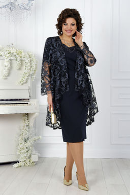 Платье Ninele 7431-Р темно-синий - Mira fashion фото 900