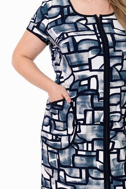 Халат М31968си синий/изумруд - Елена фото 7