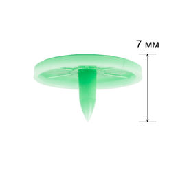 Кнопка Micron POM-15/500 Кнопки пластиковые пластик d 15 мм 500 шт. № 009 салатовый