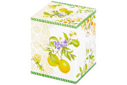 Банка д/хранения 650 мл 10*10*12,5 см Лимоны с деревянной крышкой с силикон.уплотн. NEW BONE CHINA - Elan gallery фото 7