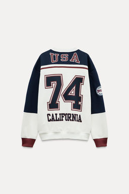 USA CALIFORNIA VARSITY SWEATSHIRT - Zara фото 7