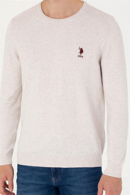 U. S. Polo Assn Мужской базовый свитер из каменного меланжа - U.s. polo assn фото 13