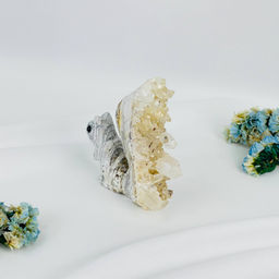 Белка из камня с друзами Горного Хрусталя - Радуга самоцветов фото 4