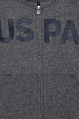 Толстовка для мальчиков антрацитовый меланж Basic - U.s. polo assn фото 3