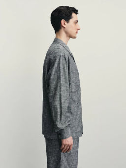 Рубашка овершот со льном / Zarina  фото 5