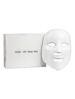 Nail Art Светодиодная LED-маска для лица / Colorful LED beauty mask, белый