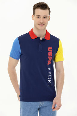 U. S. Polo Assn Мужская темно-синяя футболка с воротником-поло - U.s. polo assn фото 10