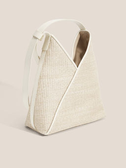 Женская сумка через плечо MM6 MAISON MARGIELA FORTUNE COOKIE SMALL Артикул 4663233, светло-бежевый - Just cavalli фото 3