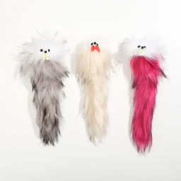 Цена за 3 шт. Мышь из искусственного меха, до 24 см с хвостом, микс цветов