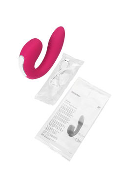 Вибратор Satisfyer Sunray, с вакуум-волновым стимулятором, силикон, розовый, 15 см  фото 8