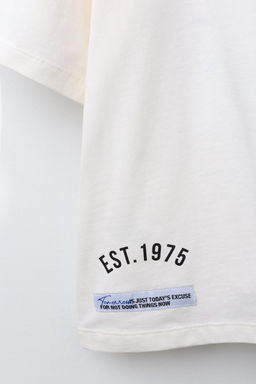 VARSITY SLOGAN AND LABEL T-SHIRT - Zara фото 3