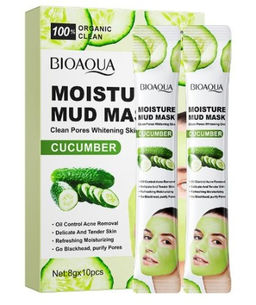 Bioaqua Mud Mask Cucumber - Грязевая маска с экстрактом огурца 8гр*10шт