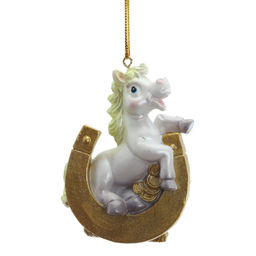 Фигурка декоративная подвесная "Лошадка", L5,5 W2,5 H7 см, 6в.