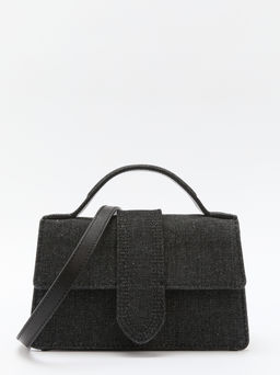 Женская сумка с ручками из денима TENDANCE Артикул 4248260, черный