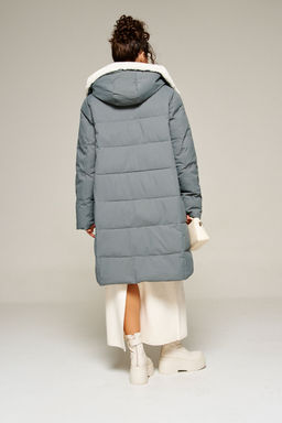 Пальто Beautiful Free 8019 полынь