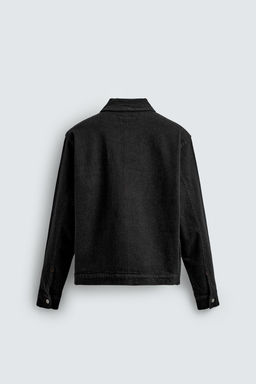 DENIM ZIP-UP OVERSHIRT - Zara фото 8