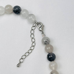 Бусы из Кварца с включением Турмалина 46 см +