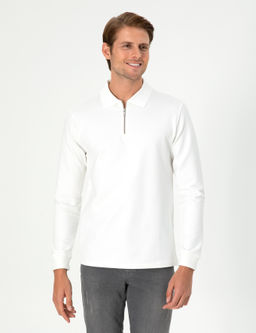 Ekru Regular Fit Sweatshirt