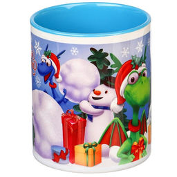 Кружка керамическая С Новым годом! 350 мл, Микки Маус и дракон - Disney фото 3