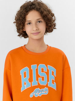 Свитшот для мальчиков оранжевый - Mark formelle фото 4