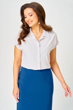 Блуза Lenata 12550 горох