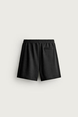 BERMUDA JOGGER RELAXED FIT INTERLOCK / Negro - Zara фото 11