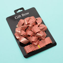 Цена за 2 шт. Набор для декорирования "Параллели судьбы" бант 2см, лента 2,5см (3м), Красный