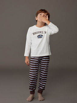 Bisiklet Yaka Erkek ?ocuk Pijama Tak?m?