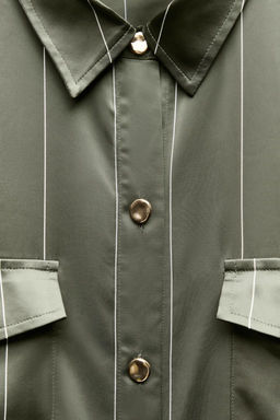 STRIPED SATIN SHIRT - Zara фото 14