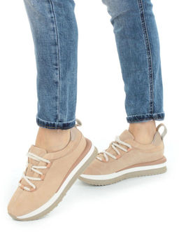 03-5950-6 BEIGE Полуботинки женские (натуральная замша)