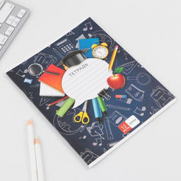 Тетрадь А5, 12 листов на скрепке в клетку Школьные принадлежности, 5 видов МИКС, белизна 96% . - Artfox study фото 12